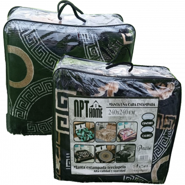 Manta estampada 180  X 240 cm