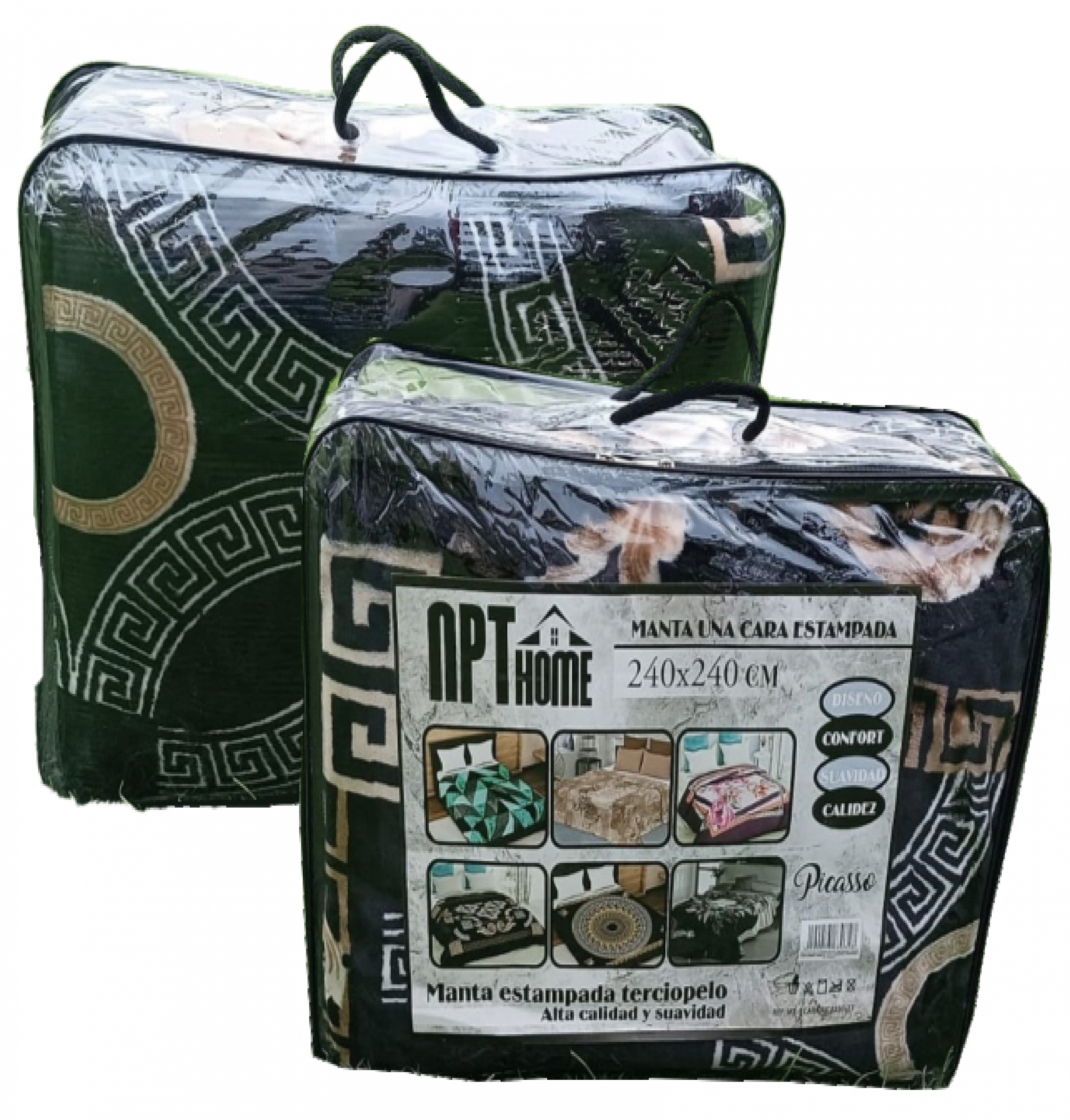 Manta estampada 180 X 240 cm