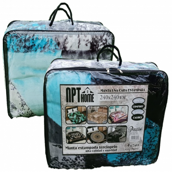 Manta estampada 180  X 240 cm