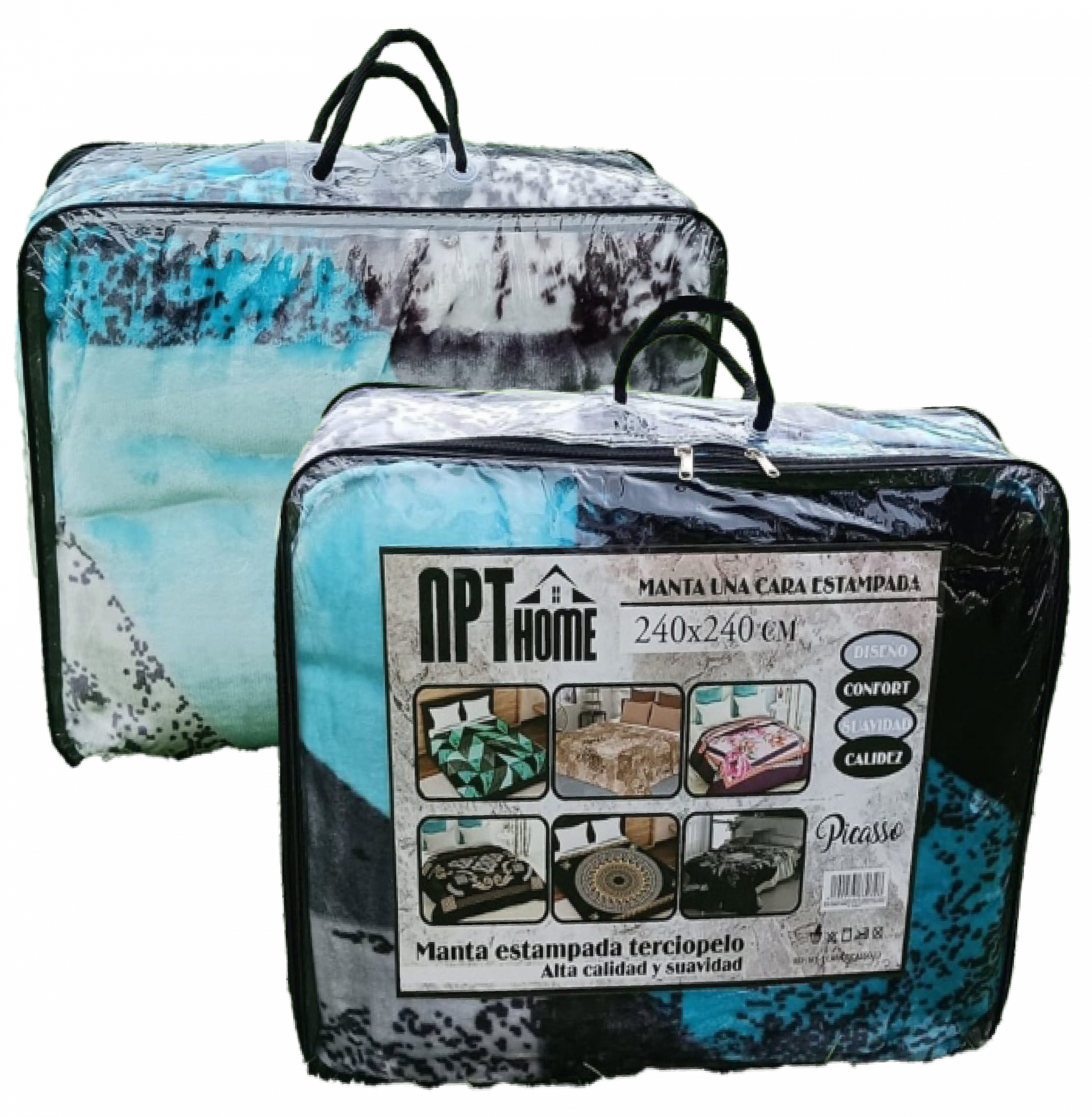 Manta estampada 180 X 240 cm