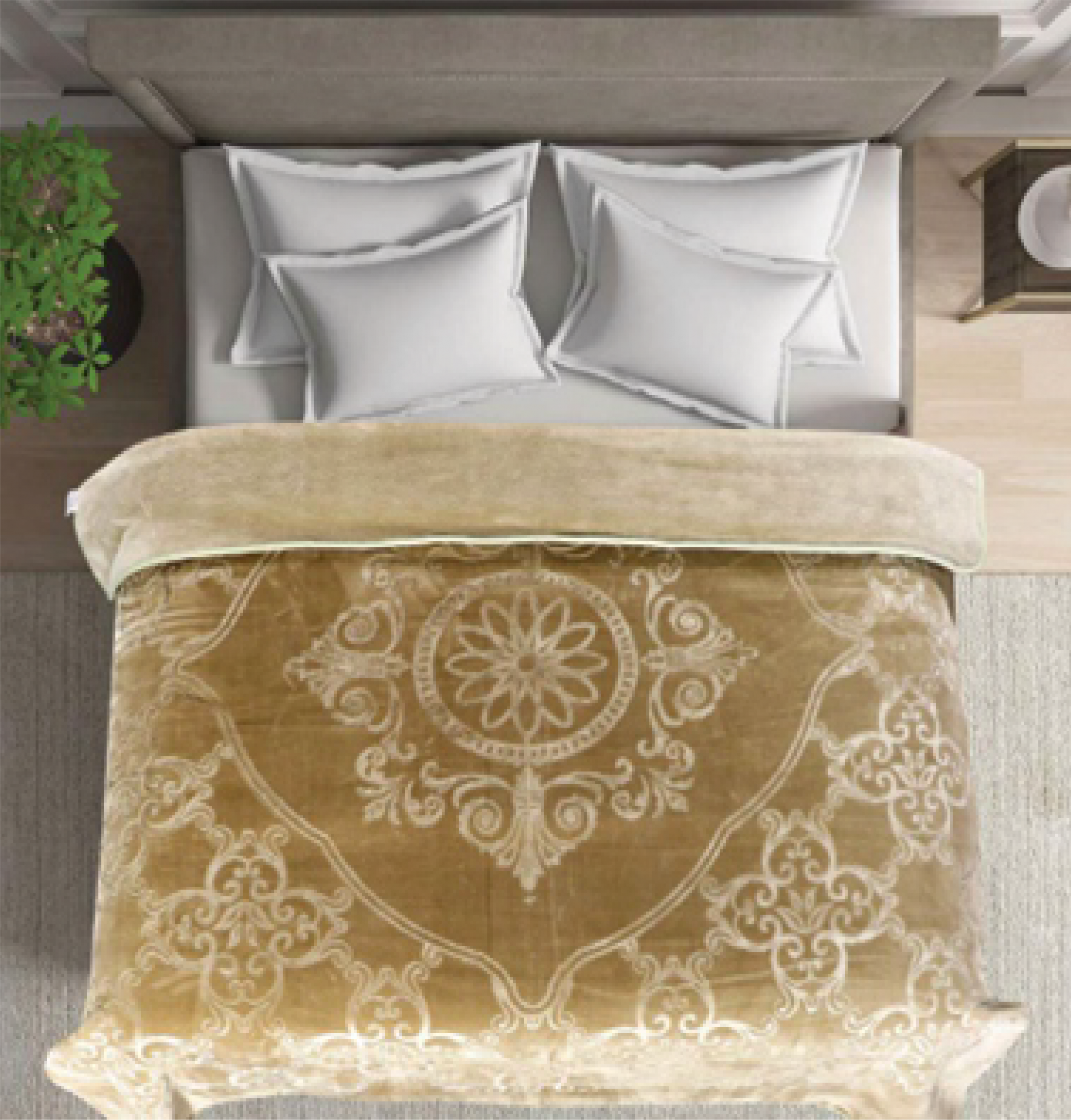 Manta estampada 210 x 240 cm